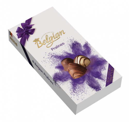 Boite de chocolats belges - assortiment Les Pralinés belges, 100g